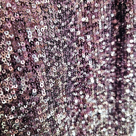 Cable & Gauge Pants Womens Size S Burgundy Allover Sequins Pockets Pull-on - Picture 6 of 12